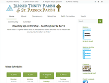 Tablet Screenshot of blessed-trinity-parish.org